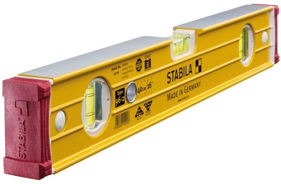 Afbeeldingen van STABILA Waterpas 96-2 afneembare kappen 2V1H libel 40CM