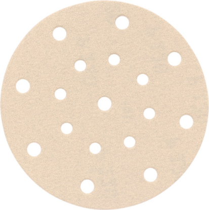 Afbeeldingen van KELFORT Klitschuurschijf wit 17-gat 150MM K120 10x