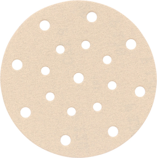 Afbeeldingen van KELFORT Klitschuurschijf wit 17-gat 150MM K120 10x