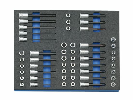Afbeeldingen van GEDORE Dopsleutelset ⅜" 2005 CT2-TX 30 in 2/4 CT module 52x