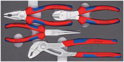 Afbeeldingen van KNIPEX Tangenset schuim inleg BASIC CHR 00201V17 4x