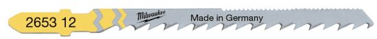 Afbeeldingen van MILWAUKEE Decoupeerzaagblad tweezijdig hout 75X4/1,2MM SPECIAL 5x t.b.v. bochten