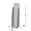 Afbeeldingen van GEBR. BODEGRAVEN Balkdrager GBS-ZL SV 46X196MM 1,5MM