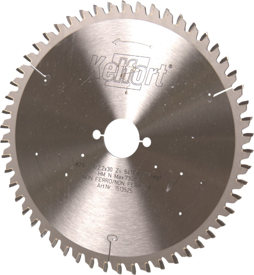 Afbeeldingen van KELFORT Cirkelzaagblad HM/ALU 210X2.8X30MM Z=54TFN