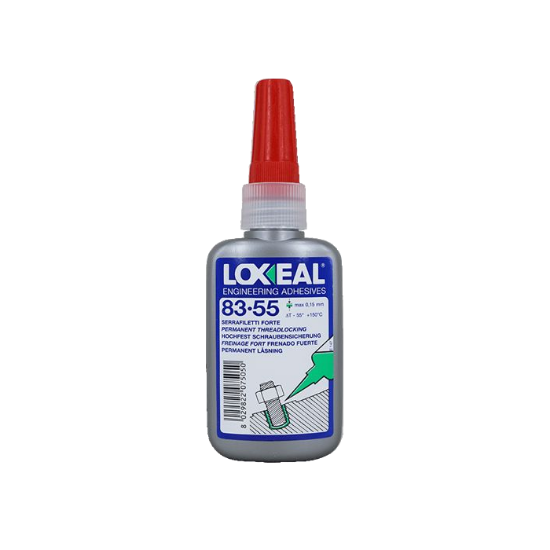 Afbeeldingen van LOXEAL Schroefdraadborging 83-55 extra sterk rood 50ML
