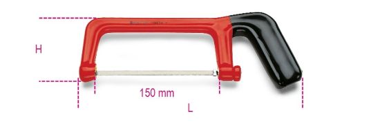 Afbeeldingen van BETA Mini zaagbeugel geïsoleerd 150MM 1725MQ