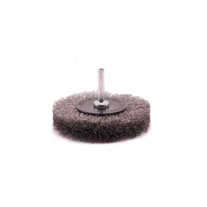 Afbeeldingen van Stiftborstel RVS gegolfd staaldraad 70MM