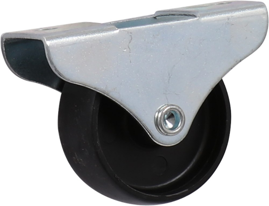 Afbeeldingen van KELFORT Bokwiel EV zwart kunststof 45MM met glijlager 55kg