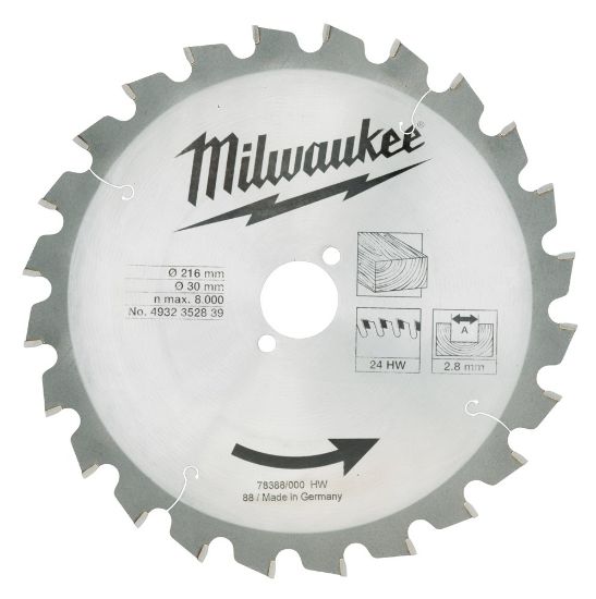 Afbeeldingen van CIRCULAR SAW BLADE 216X30X24HW P1M