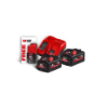 Afbeeldingen van MILWAUKEE Accu NRG pakket grote capaciteit 2X5,5Ah + M12 3,0Ah + M12-18 snellader M18HNRG-552