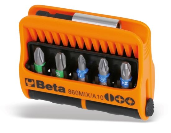 Afbeeldingen van BETA Bitset ¼" 10x + bithouder 860MIX/A10