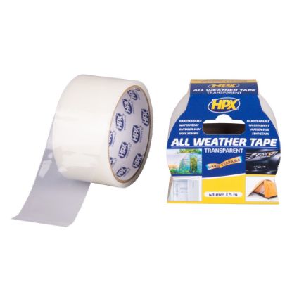 Afbeeldingen van HPX All Weather Tape transparant 48MM 5M