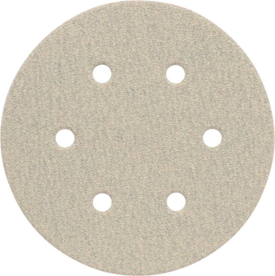 Afbeeldingen van KELFORT Klitschuurschijf wit 6-gat 150MM K60 10x