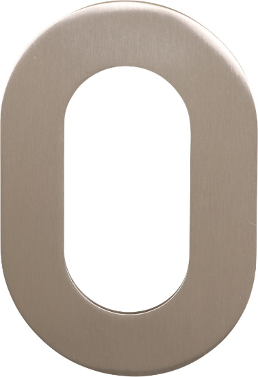 Afbeeldingen van OXLOC Huisnummer RVS cijfer nr. 0