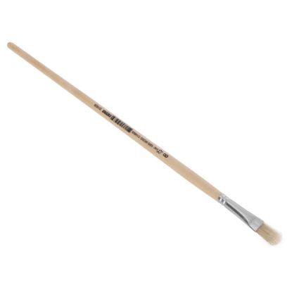 Afbeeldingen van COPENHAGEN PRO Lyonpenseel plat wit Chinees varkenshaar met FSC gelakte steel 08