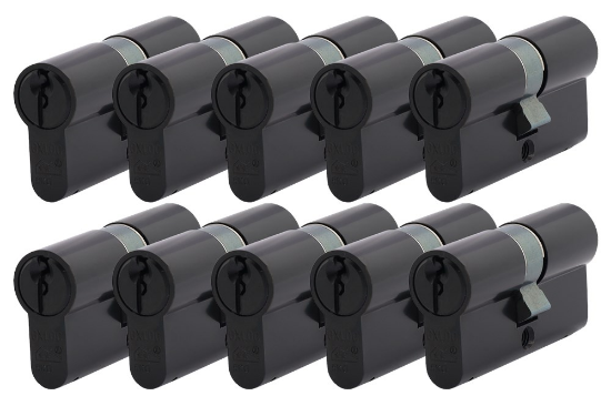 Afbeeldingen van OXLOC Profielcilinder dubbel O5 zwart 30/30MM P10 SKG**