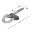 Afbeeldingen van GEBR. BODEGRAVEN Veiligheidschommelhaak EV houtdraad HT10,6 130X22MM Ø10,6MM