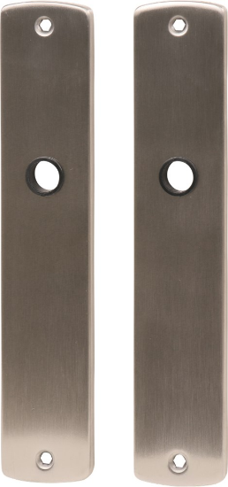 Afbeeldingen van OXLOC Langschild krukgat renovatie RVS 254X50MM