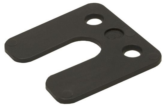 Afbeeldingen van GEBR. BODEGRAVEN Drukplaat KS met sleuf zwart 3MM 70X70MM