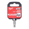 Afbeeldingen van MILWAUKEE Ratel dop ¼" FOUR FLAT 4MM