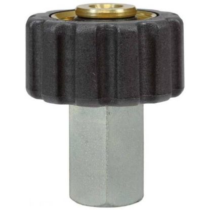 Afbeeldingen van Draaikoppeling messing/kunststof 22 ¼"binnendraad