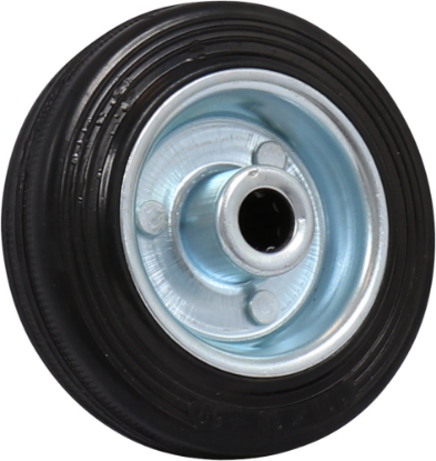 Afbeeldingen van KELFORT Wiel EV zwart rubber rollager en velg 100MM