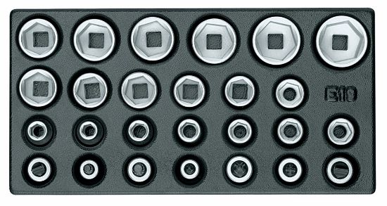 Afbeeldingen van GEDORE Dopsleutelset ½" 1500 ES-19 IS 26x