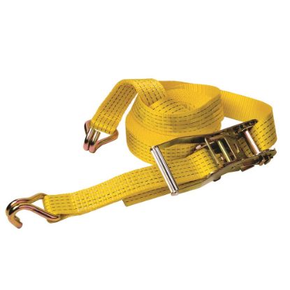 Afbeeldingen van Sjorband met ratel 2500 daN geel 50MM 9M