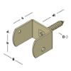 Afbeeldingen van GEBR. BODEGRAVEN Vlechtschermsteun U GP 35XØ8 38MM 30X2MM