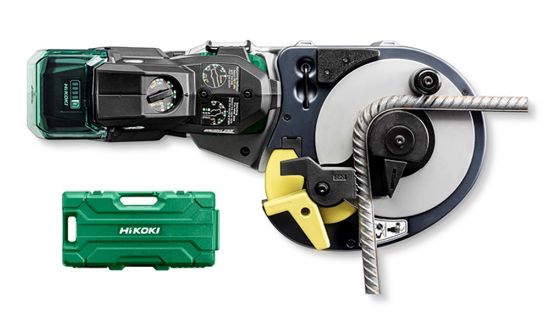 Afbeeldingen van HIKOKI Accu betonijzer buig- en knipmachine VB3616DAWGZ 36V BL 10-16MM MV 2x MV-A [36V 2,5Ah/18V 5,0Ah] in kunststof koffer