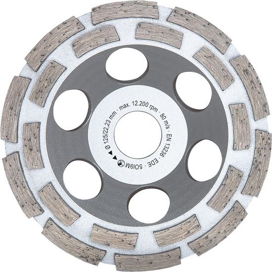 Afbeeldingen van FORUM Diamant komslijpsteen dubbel bezet 125MM