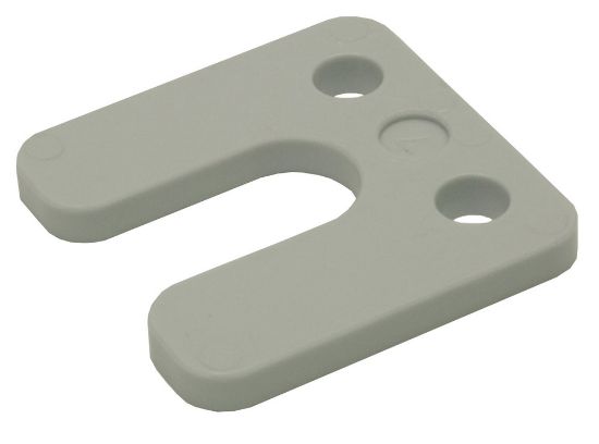 Afbeeldingen van GEBR. BODEGRAVEN Drukplaat KS met sleuf grijs 7MM 70X70MM