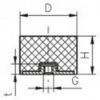 Afbeeldingen van Trillingsdemper E 15X15 M4