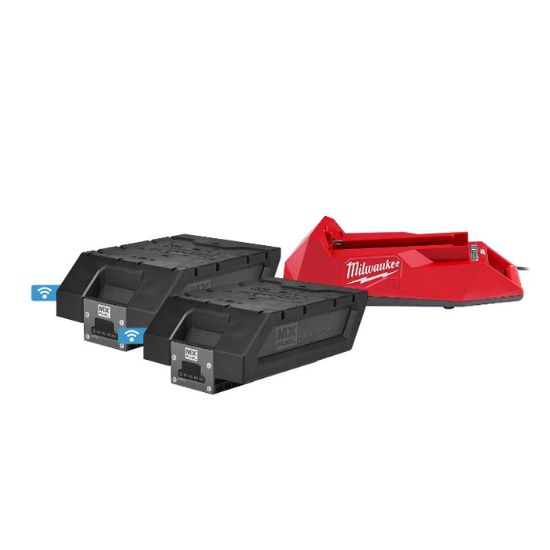 Afbeeldingen van MILWAUKEE Accu NRG kit MXFNRG-406 2x6,0Ah accu + lader