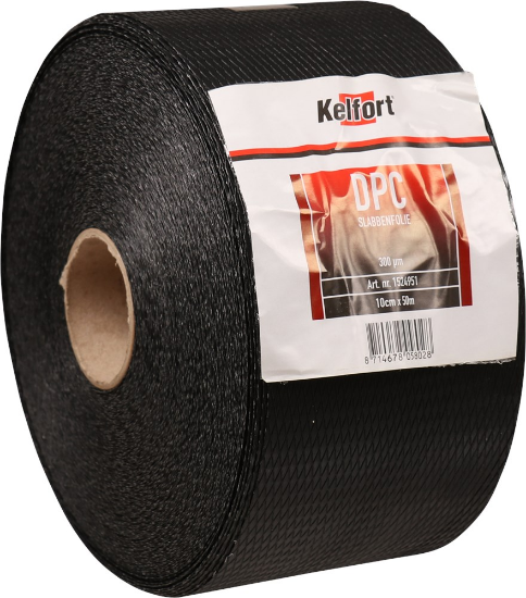 Afbeeldingen van KELFORT DPC-slabbenfolie 300mu 10CM 50M