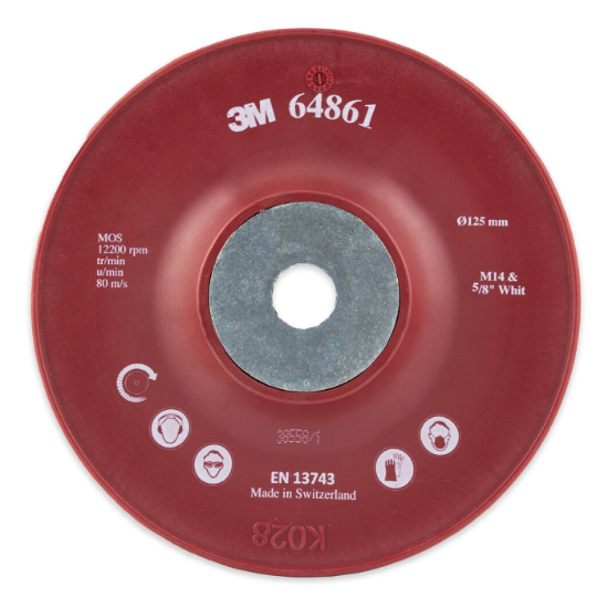 Afbeeldingen van 3M Fiber steunschijf geribbeld HP M14 127MM