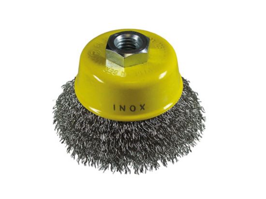 Afbeeldingen van HIKOKI Komborstel 75XM14X0,3MM gegolfd staaldraad RVS 751316