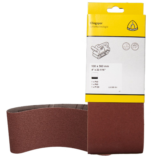 Afbeeldingen van Schuurbandenset LS309XH 75X457MM F5 3x in DIY verpakking