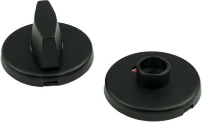 Afbeeldingen van OXLOC Vrij/bezetrozet Touluse aluminium zwart 55MM