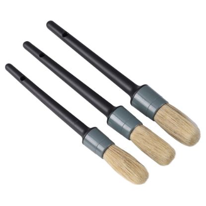 Afbeeldingen van COPENHAGEN PRO Patentkwastenset wegwerp wit Chinees varkenshaar met kunststof steel 10-12-14 3x