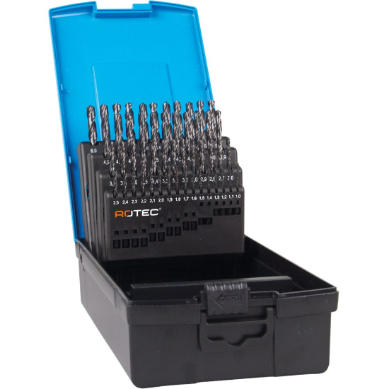 Afbeeldingen van ROTEC Metaalborenset 102 DIN338 type HD-S 1-5,9MM ABS