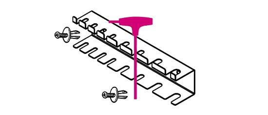 Afbeeldingen van BETA Wandhouder S96T/8 t.b.v. 8 T-inbussleutels