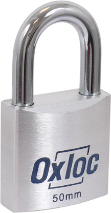 Afbeeldingen van OXLOC Cilinderhangslot High Security aluminium 50MM KA501