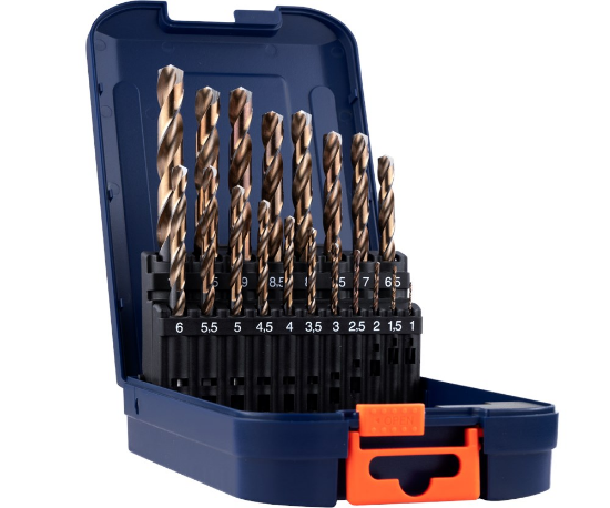 Afbeeldingen van ROTEC Metaalborenset 107 DIN338 UNI-3 19-delig 1-10MM ABS