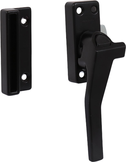 Afbeeldingen van OXLOC Raamsluiting drukknop aluminium zwart links