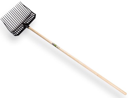 Afbeeldingen van ATLAS Paardenvijgvork kunststof met steel 150X2,8CM