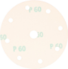 Afbeeldingen van KELFORT Klitschuurschijf rood 9-gat 150MM K60 10x