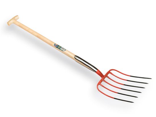 Afbeeldingen van OFFNER Mestvork 6-tands met dubbele veren met T-steel 90CM