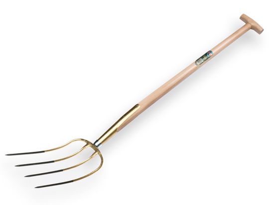 Afbeeldingen van OFFNER Mestvork 4-tands brons met T-steel 90CM 
