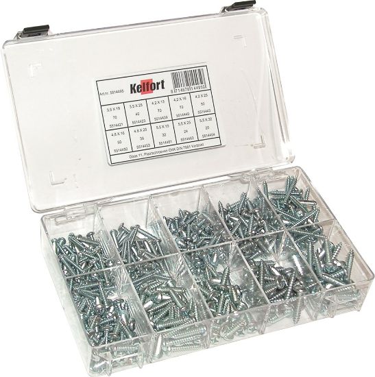 Afbeeldingen van KELFORT Assortimentdoos nr.11 plaatschroeven DIN7981CH EV